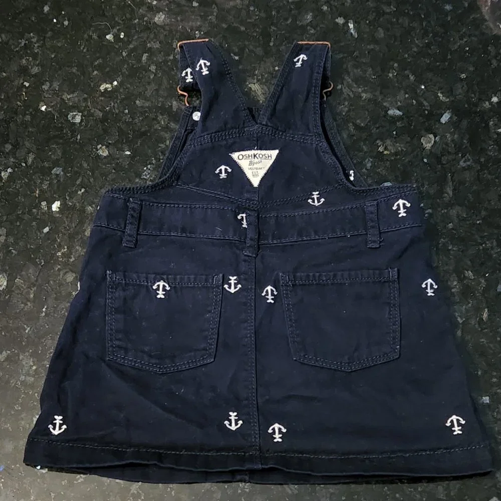 Oshkosh B'gosh nautical jumper skirt. Sz24M EUC